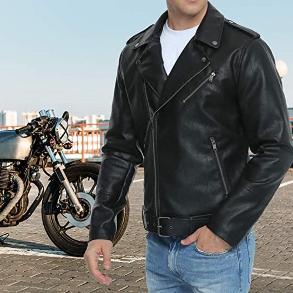 Leather Jacket   Men's Faux Leather